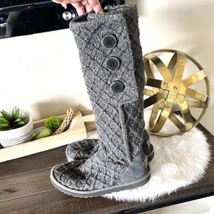 UGG Women's Cardy Grey Knit Boots